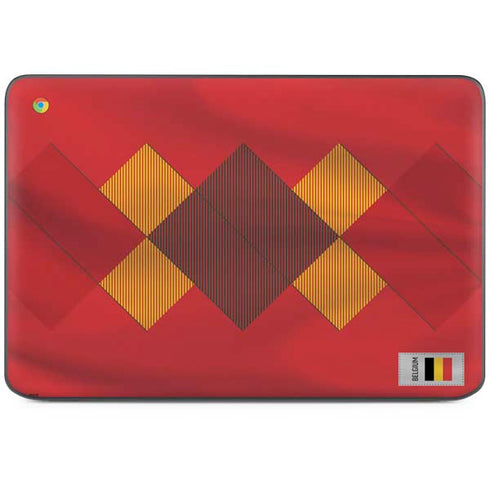 Belgium Soccer Flag HP Chromebook Skin