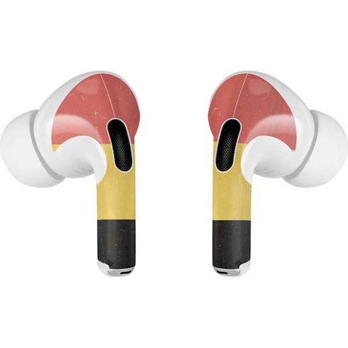 Belgium Flag Distressed AirPods Skins