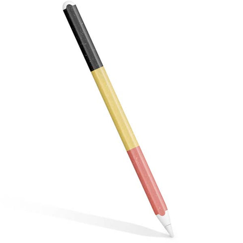 Belgium Flag Distressed Apple Pencil (2nd Gen 2019) Skin