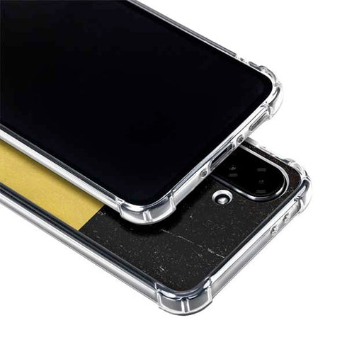 Belgium Flag Distressed Galaxy A36 5G Clear Case