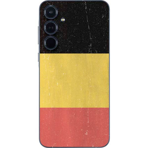 Belgium Flag Distressed Galaxy A36 5G Skin