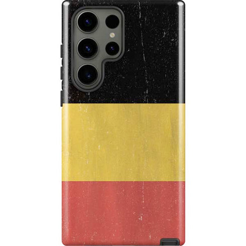 Belgium Flag Distressed Galaxy S23 Ultra Pro Case