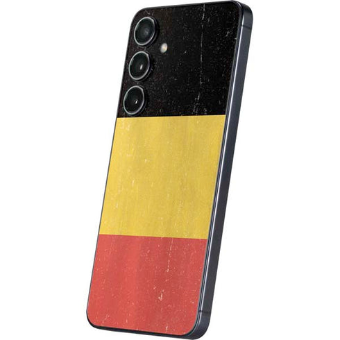 Belgium Flag Distressed Galaxy S25 Skin