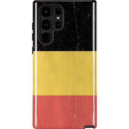 Belgium Flag Distressed Galaxy Cases