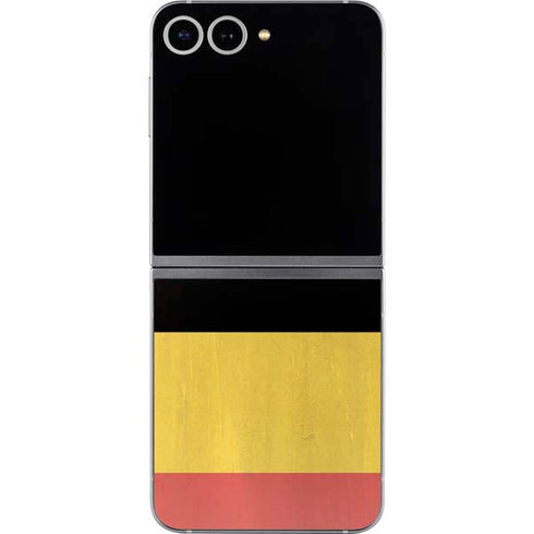 Belgium Flag Distressed Galaxy Z Flip6 Skin
