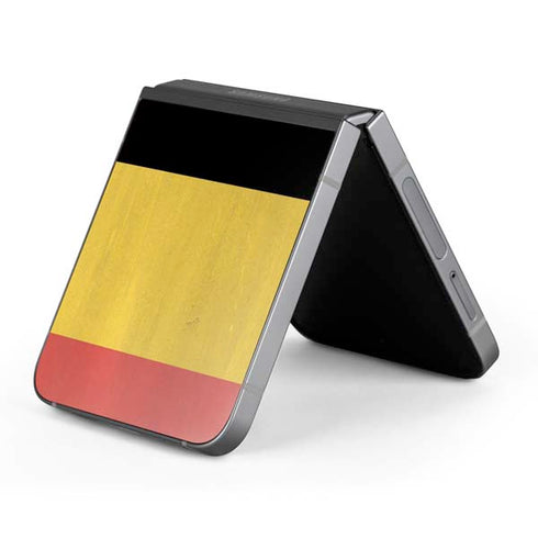 Belgium Flag Distressed Galaxy Z Flip6 Skin