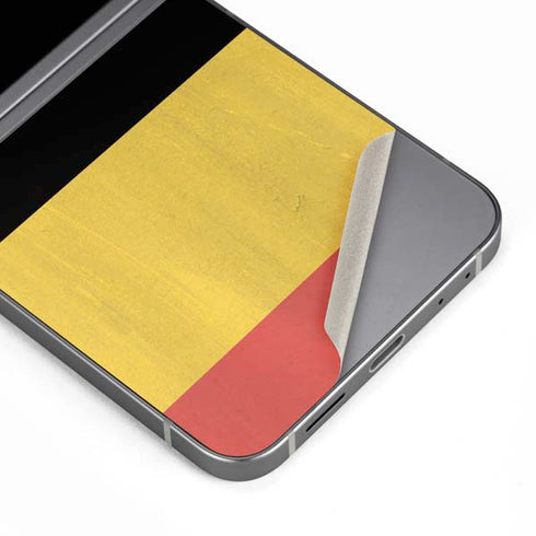 Belgium Flag Distressed Galaxy Z Flip6 Skin