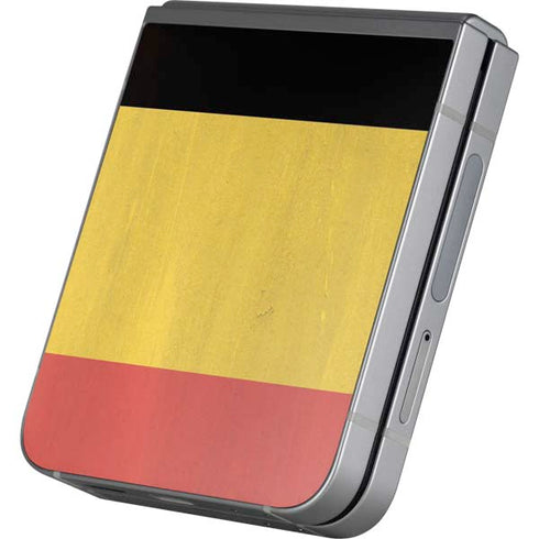 Belgium Flag Distressed Galaxy Z Flip6 Skin