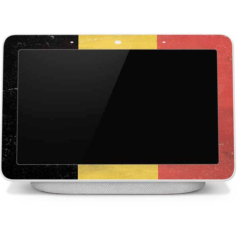 Belgium Flag Distressed Google Home Hub Skin
