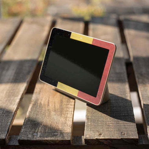 Belgium Flag Distressed Google Home Hub Skin