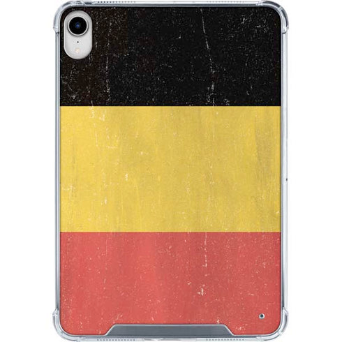 Belgium Flag Distressed iPad 11th Gen (2025) Clear Case