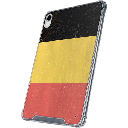 Belgium Flag Distressed iPad 11th Gen (2025) Clear Case