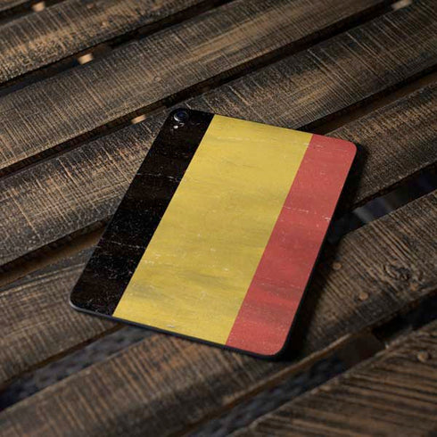 Belgium Flag Distressed Apple iPad Pro Skin