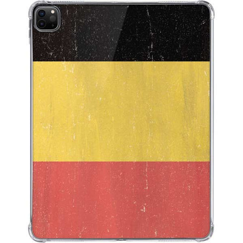 Belgium Flag Distressed iPad Pro 11in (2024) Clear Case