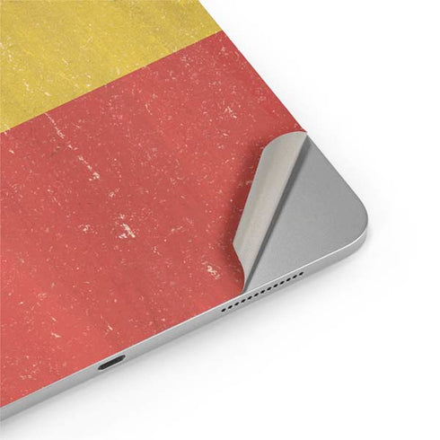 Belgium Flag Distressed iPad Pro 13in M4 (2024) Skin