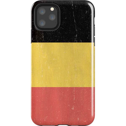 Belgium Flag Distressed iPhone Cases