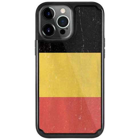 Belgium Flag Distressed iPhone Cases