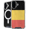 Belgium Flag Distressed iPhone 16 Plus MagSafe Case