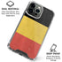 Belgium Flag Distressed iPhone 16 Pro Clear Case