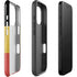 Belgium Flag Distressed iPhone 16 Pro Max Impact Case