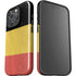 Belgium Flag Distressed iPhone 16 Pro Max Impact Case