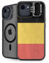 Belgium Flag Distressed iPhone 16e Kickstand Case