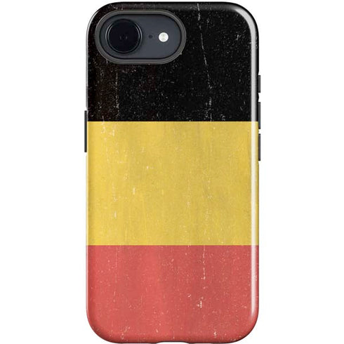 Belgium Flag Distressed iPhone 16e Impact Case