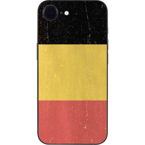 Belgium Flag Distressed iPhone 16e Skin
