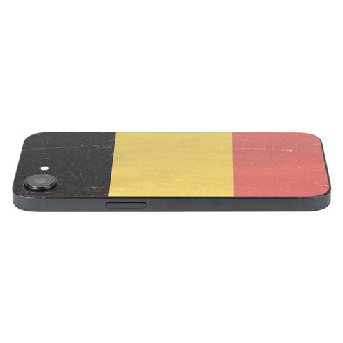 Belgium Flag Distressed iPhone 16e Skin