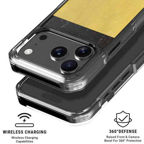 Belgium Flag Distressed iPhone 18 Pro Clear Case