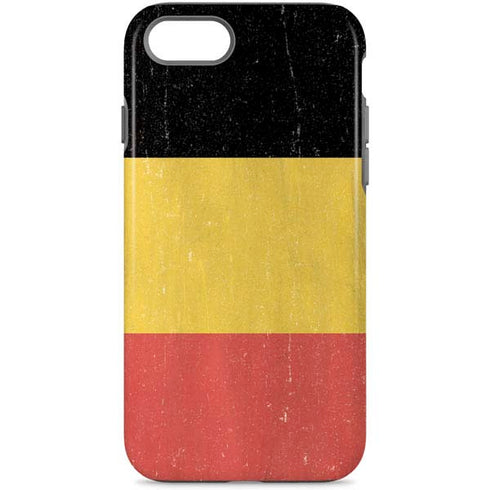 Belgium Flag Distressed iPhone Cases