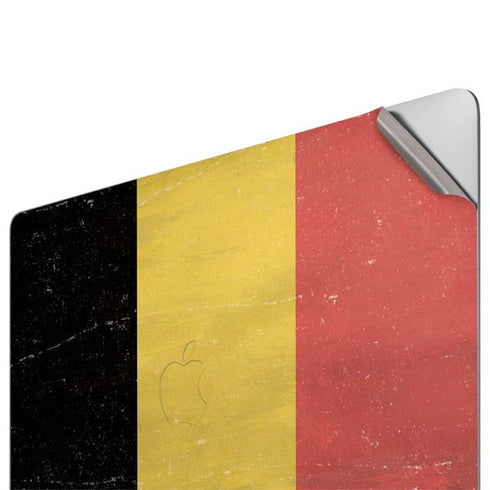 Belgium Flag Distressed Apple MacBook Pro 16-inch Skin