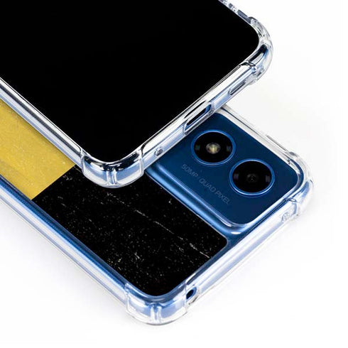 Belgium Flag Distressed Moto G Play 4G (2024) Clear Case