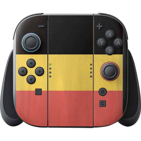 Belgium Flag Distressed Nintendo Switch 2 (2025) with Joy-Con Skin