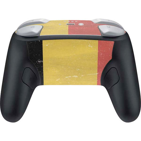 Belgium Flag Distressed Nintendo Switch 2 (2025) Pro Controller Skin