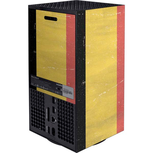 Belgium Flag Distressed Xbox Series X Bundle Skin