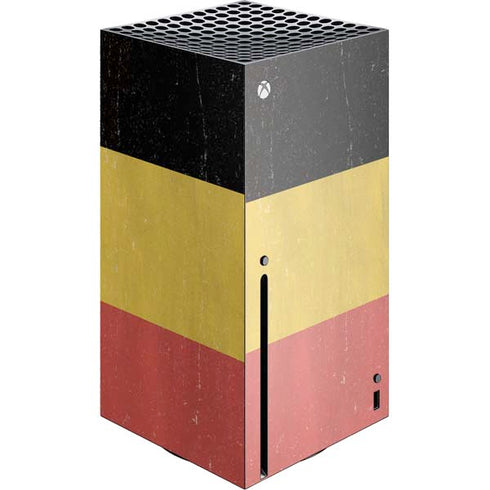 Belgium Flag Distressed Xbox Series X Skins