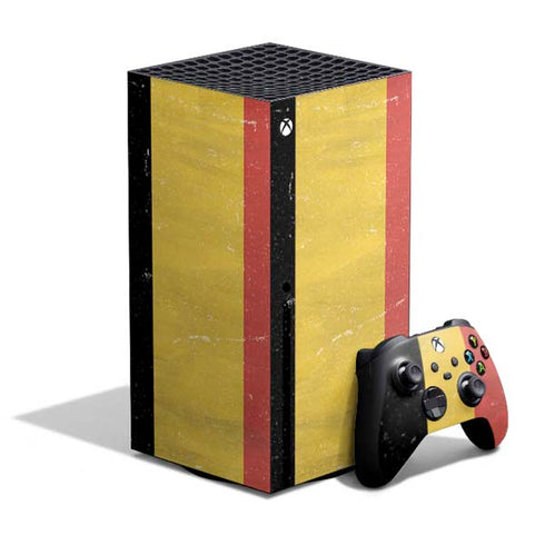 Belgium Flag Distressed XBox Series X Digital Edition Bundle Skin