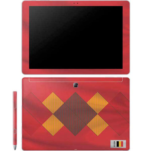 Belgium Soccer Flag Galaxy Book 12in Skin
