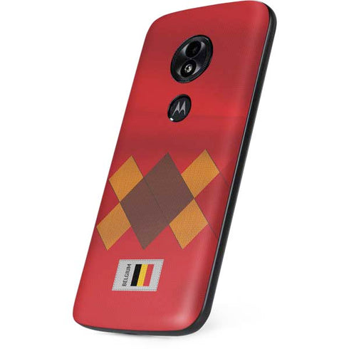 Belgium Soccer Flag Moto E5 Play Skin
