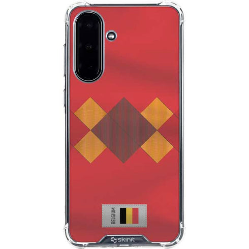 Belgium Soccer Flag Galaxy A36 5G Clear Case