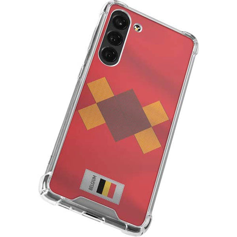 Belgium Soccer Flag Galaxy S24 FE Clear Case