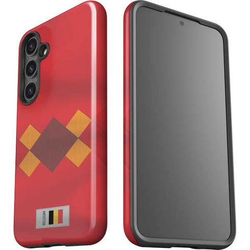 Belgium Soccer Flag Galaxy S25 Plus Impact Case