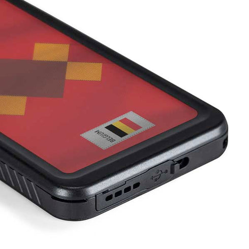 Belgium Soccer Flag Galaxy S24 Plus Waterproof Case