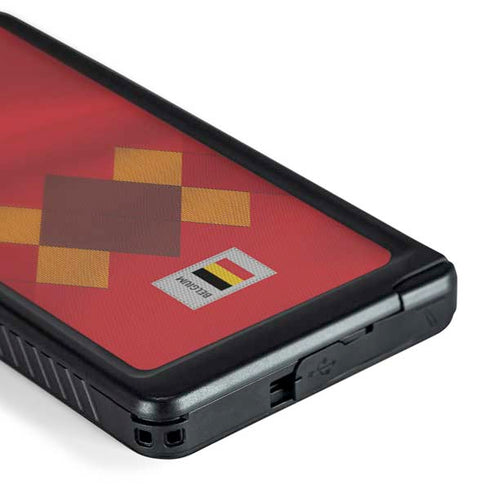 Belgium Soccer Flag Galaxy S24 Ultra Waterproof Case