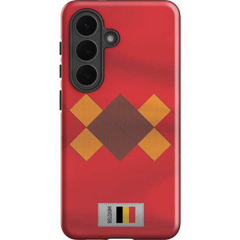 Belgium Soccer Flag Galaxy S26 Plus Impact Case