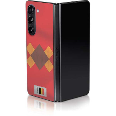 Belgium Soccer Flag Galaxy Z Fold5 5G Skin