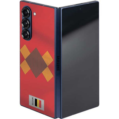 Belgium Soccer Flag Galaxy Z Fold6 Skin
