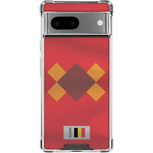 Belgium Soccer Flag Google Pixel 8a Clear Case