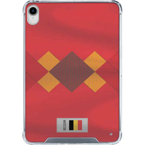 Belgium Soccer Flag iPad 11th Gen (2025) Clear Case
